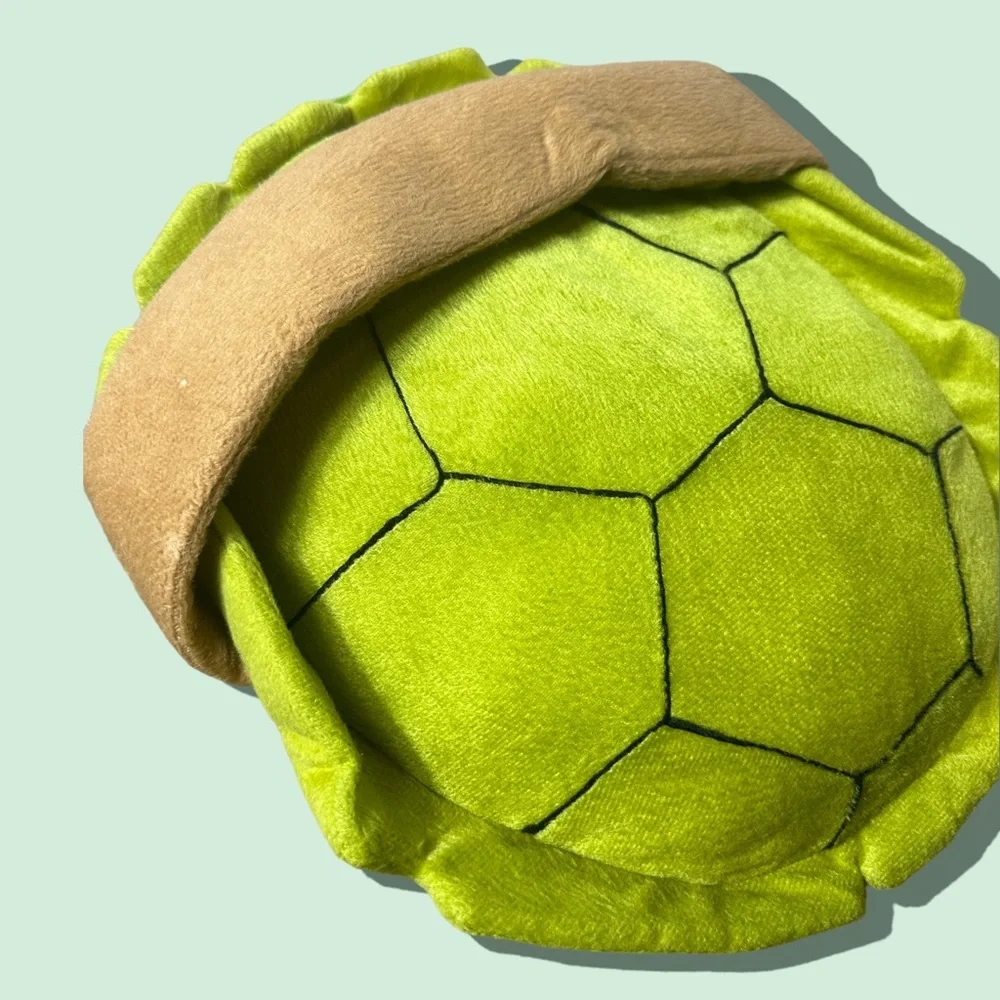 Vintage Teenage Mutant Ninja Turtles Soft Plush Pillow Book Bag Sleepover Toy